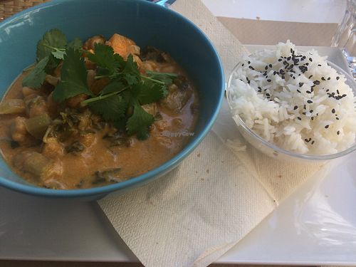 Curry at Cafe Madrigal in Valencia