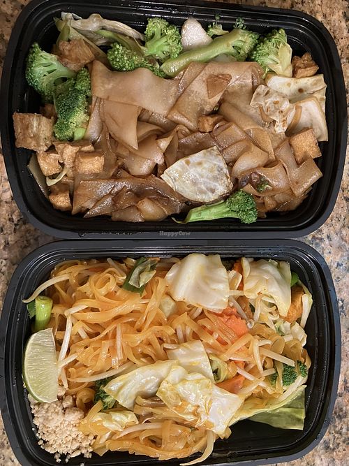 Takeout - pad se ewe and pad Thai   at My Thai in La Habra