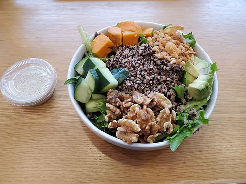 Nourish bowl.  Excellent tahini at Chakra Bowls in Poughkeepsie