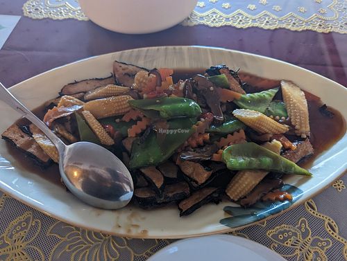 Fish with spicy ginger sauce at Bodhi Garden in Orange