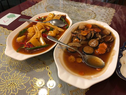 Tofu in nori, and sweet and sour at Bodhi Garden in Orange