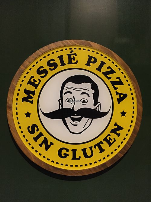Logo at Messié Pizza in Barcelona