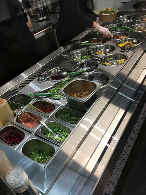 Ingredient bar at Akaka Poke in Dublin