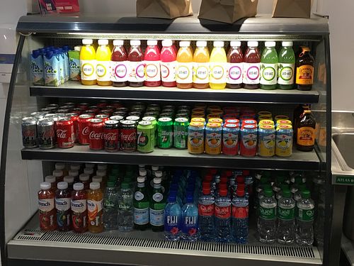 Drink selection at Akaka Poke in Dublin