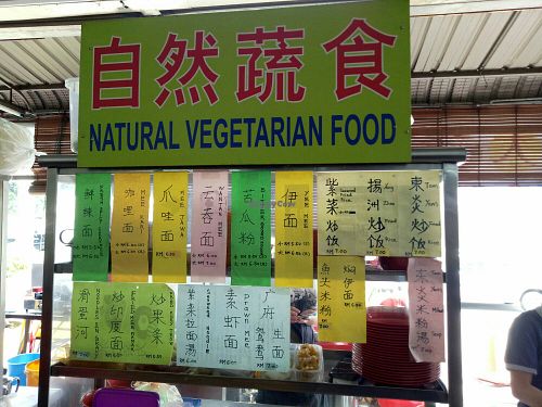 Menu at Natural Vegetarian Food in Kuala Lumpur