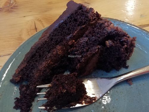 Chocolate cake at Route 7 in Aviemore