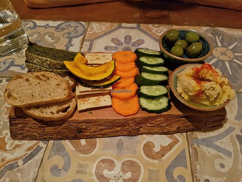Hummus plate at HOME Bistro and Cafe in Busan