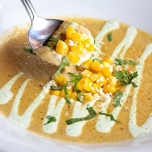 Fire-Roasted Hatch Chile Soup at Roja Mexican Grill in Omaha