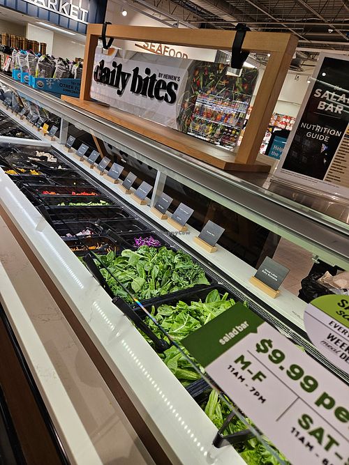 Great salad bar at Heinen's Grocery Store in Chagrin Falls