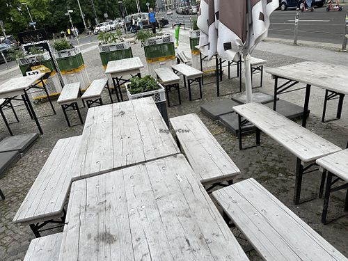 outside seating  at Swing Kitchen - Rosenthalerstraße in Berlin