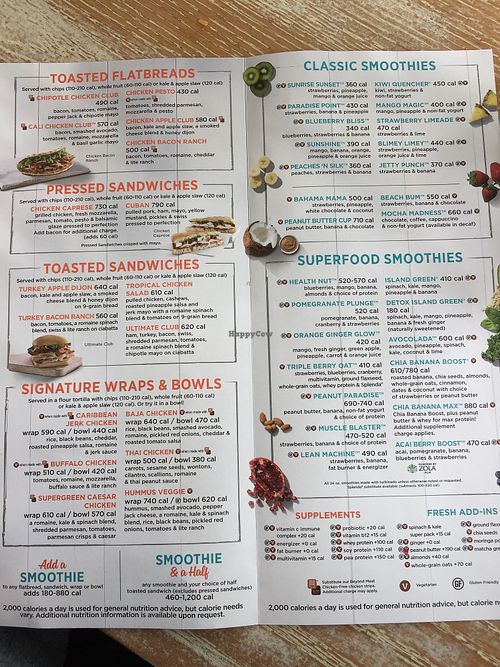 Tropical Smoothie Cafe Cedar City Utah Restaurant HappyCow