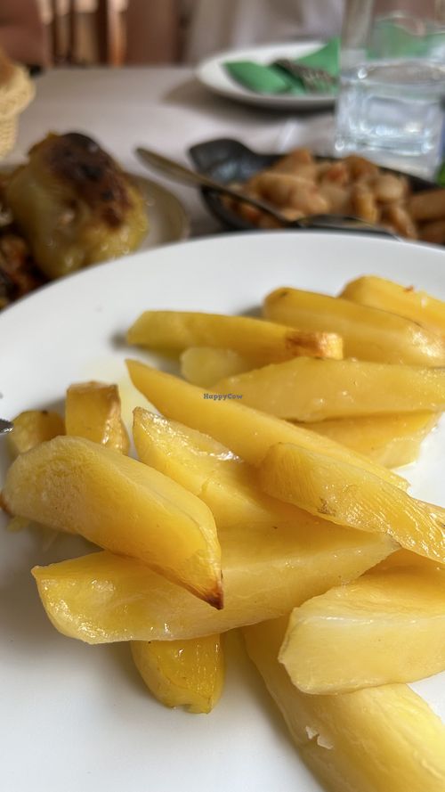 Cooked potatoes, half portion!  at Oda's Garden in Tirana