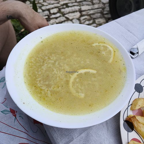 Rice soup at Temi Albanian Food in Berat