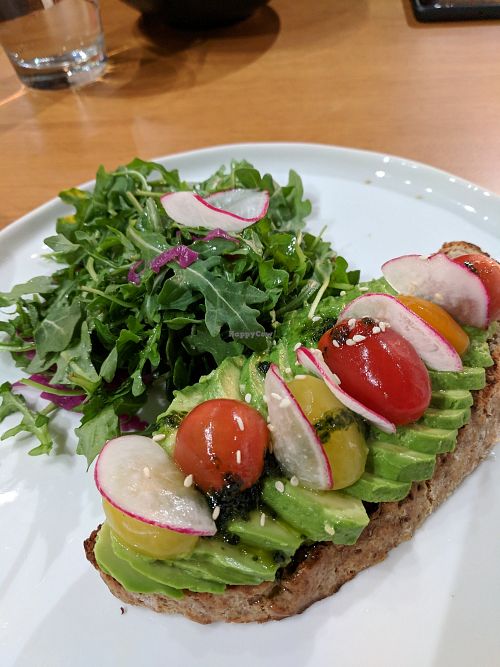 Avocado toast at Wholism in Portland