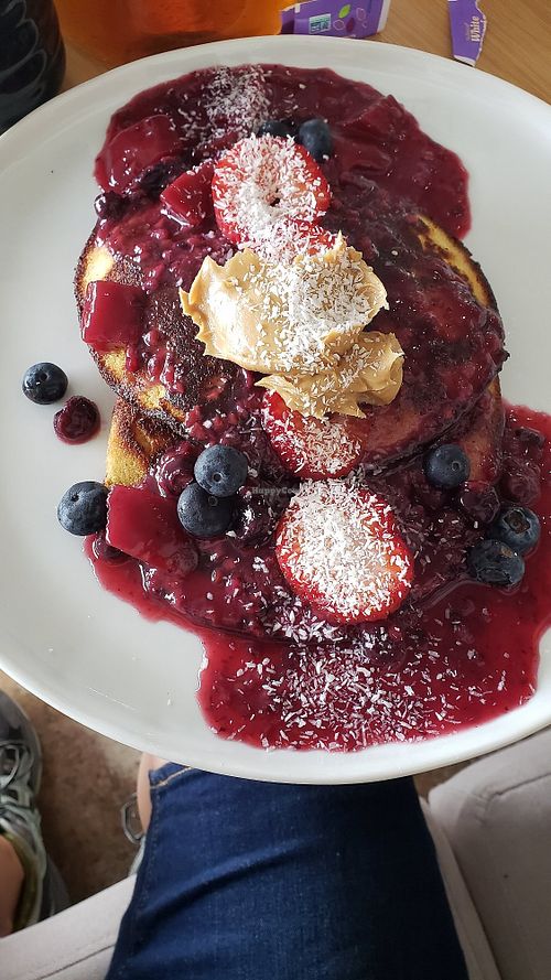 Pretty cakes with peanut butter at Wholism in Portland