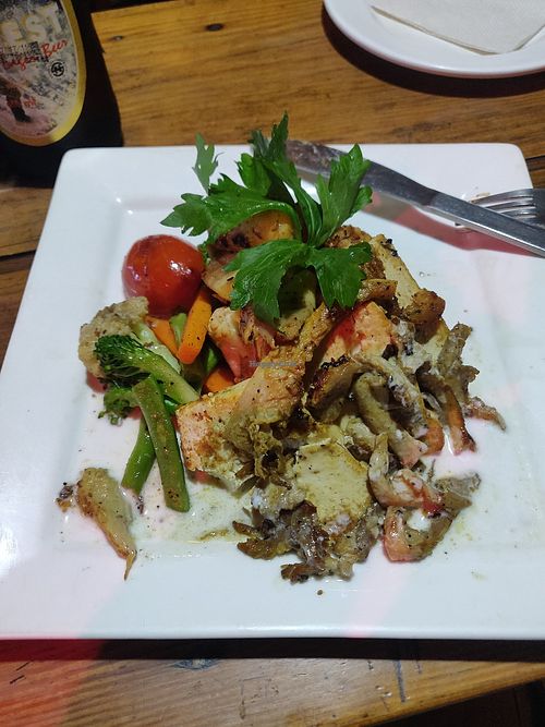 Mushroom Tofu steak. One of the best Tofu dishes I've ever had at Little Buddha in Kathmandu