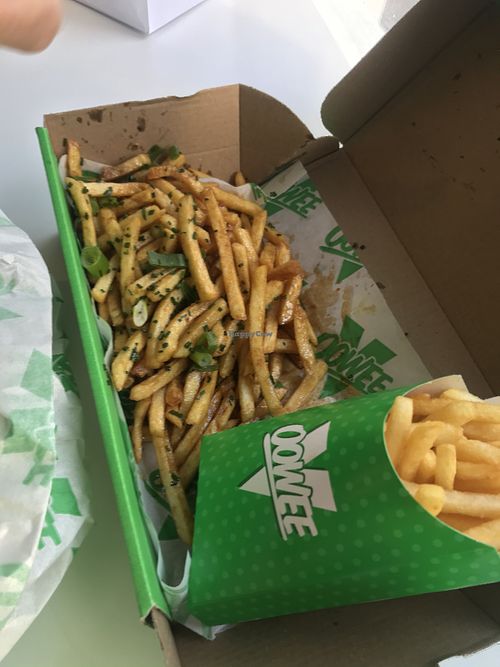 Fries galore at Oowee Vegan - Baldwin in Bristol