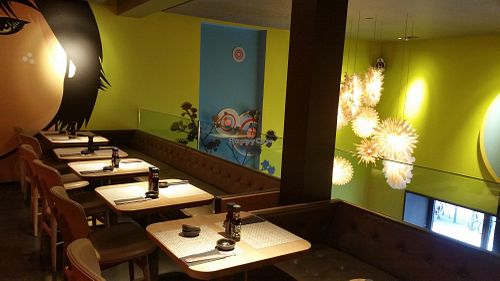 Part of upstairs seating area at Yooji's Sushi - Bellevue in Zurich