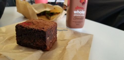Vegan nutella brownie at HBA - Red Square Cafe - G6 in Cambridge