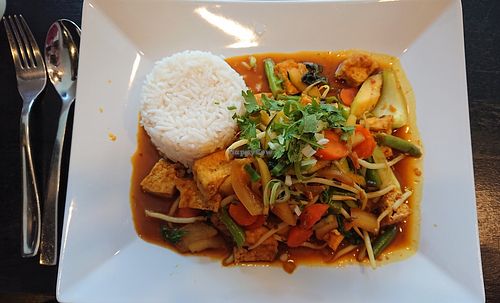 (22)Xao xa nghe (rice with vegetables, turmeric, lemongrass and basil) at An Khang Quan in Dusseldorf