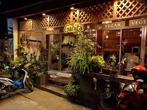 Outside at Ganita Cafe in Pai