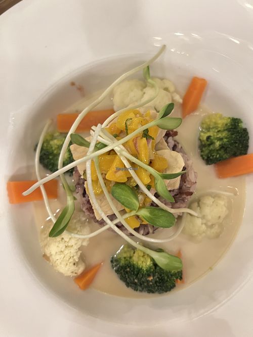 Coconut and lemon grass curry  at Ganita Cafe in Pai