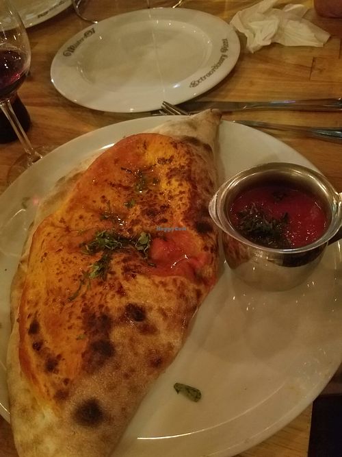 Vegan Calzone at Mister O1 - Brickell in Miami
