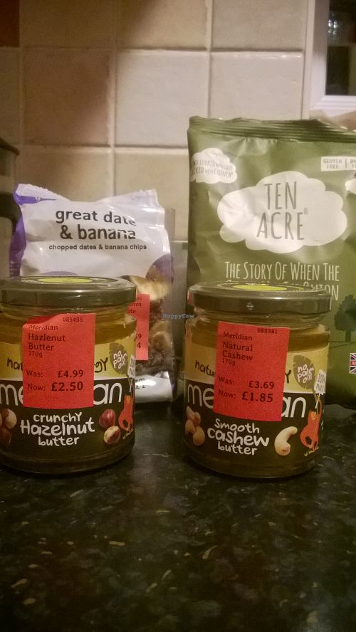 Butters, crisps and date bananas  at Holland & Barrett - Wellington Sq in Stockton-on-tees