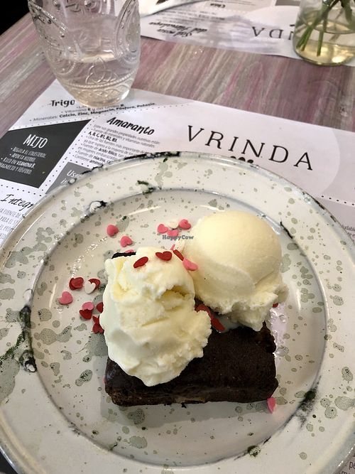 Vegan dessert. at Vrinda in Rosario