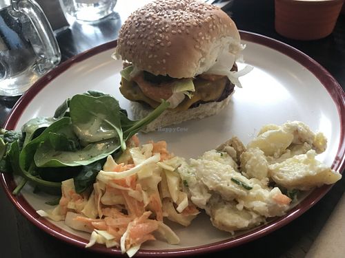 Big Betty Burger at Veggie Vixen Store and Coffee Shop in Littleborough