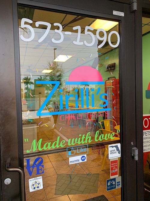 Store Front at Zirilli's Chilly Treats  in Cape Coral