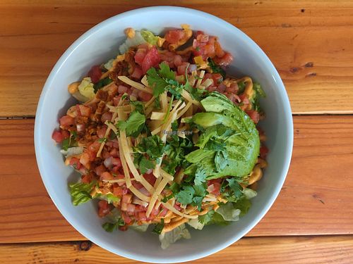 Chipotle Salad at EarthBowl in Tijuana