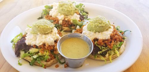 Sopes at EarthBowl in Tijuana
