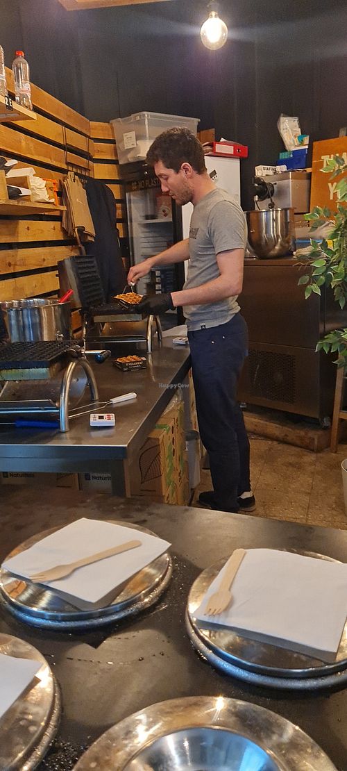 Made fresh at VeganWaf in Brussels