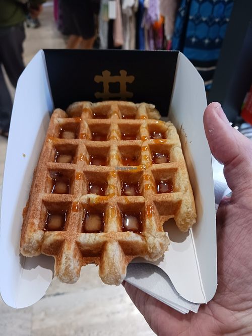 Waffly good at VeganWaf in Brussels