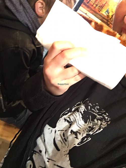 Warm hot good waffle at VeganWaf in Brussels