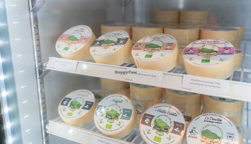 vegan cheese at Happy Veg in Seynod