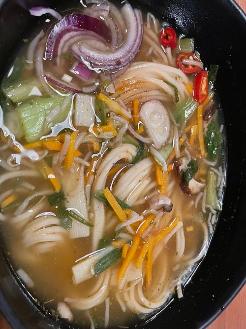 Vegan ramen  at The Hengler's Circus in Glasgow