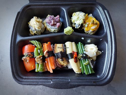 Vegan sushi at Susherian in Stockholm