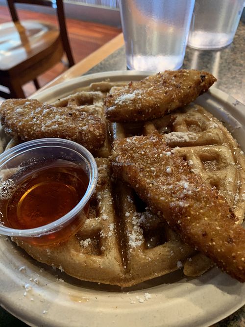 Chikn & Waffles at Vegans Are Us in Vineland