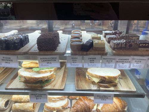 Good variety of sweet treat options, raw and baked goods  at The Trail Cafe in Mount Evelyn
