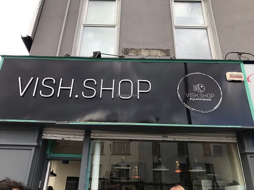 Sign in front  at Pretend in Dublin