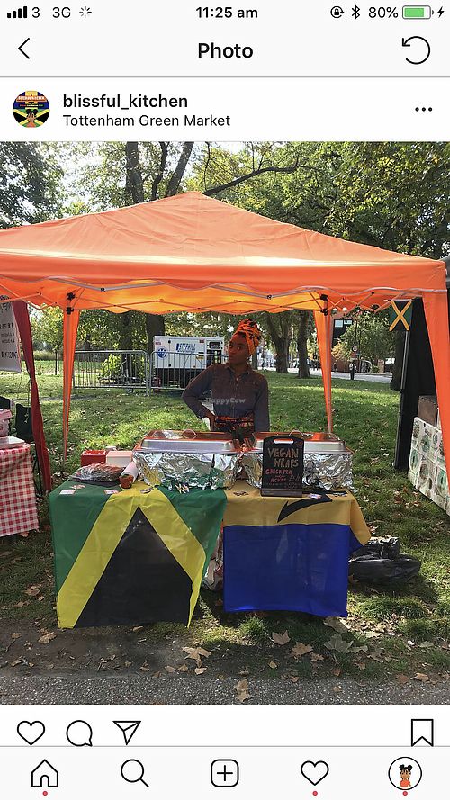 Bliss - the chef and owner  at Blissful Kitchen  in North London