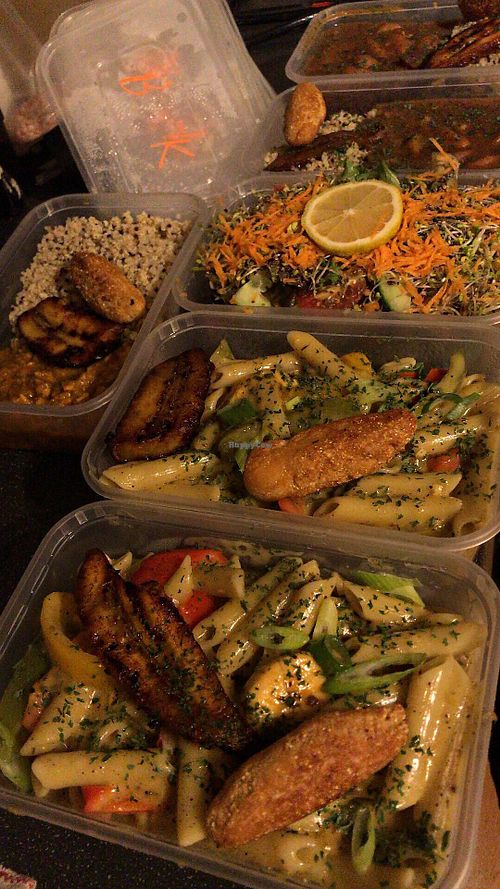 Vegan meal preps  at Blissful Kitchen  in North London