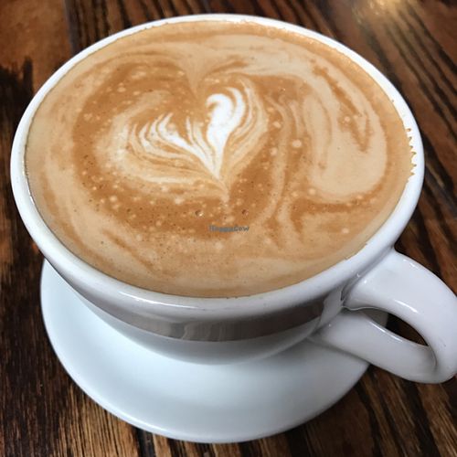 Triple almond milk latte  at Macy's European Coffeehouse in Flagstaff