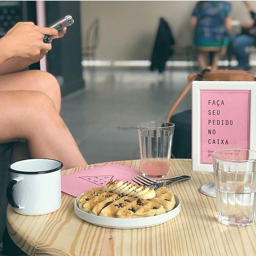 waffle at Casinha Cafe in Brasilia
