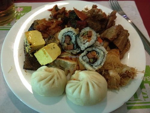 Buffet plate at San Ro in Belo Horizonte