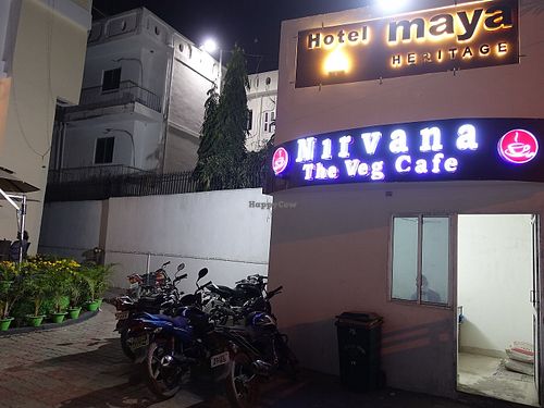 Cafe is located in Hotel Maya Heritage at Nirvana The Veg Cafe in Bodhgaya
