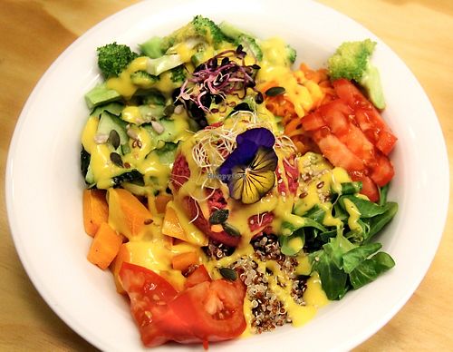 Buddha bowl.  at La Sociedad Herbivora in Malaga