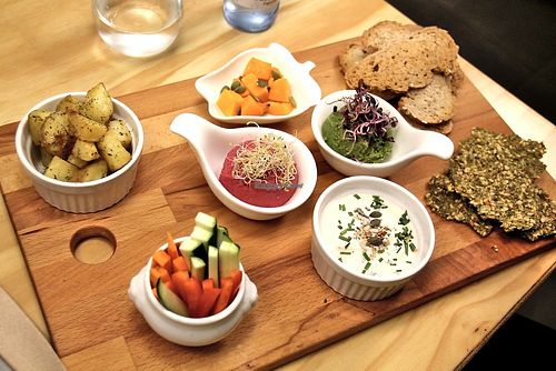 Meze board. at La Sociedad Herbivora in Malaga